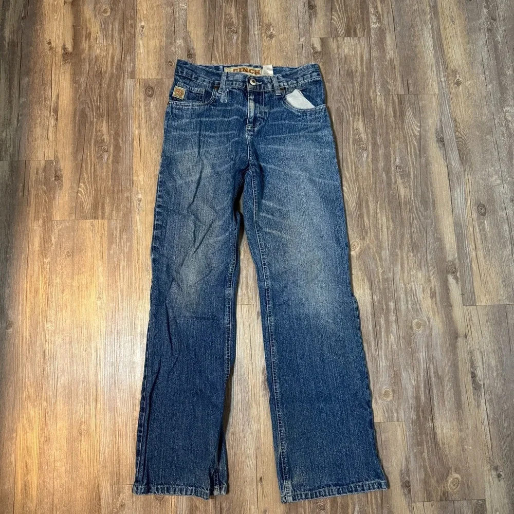 Cinch Original Fit Jeans‎ Boys 28x28 Blue Medium Wash Denim Cotton Straight Leg